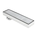 Tile Insert Shower Drain Channel 304 grade | 16 x 4 Inches Waste Water Floor Drain | 304 Stainless Steel Invisible |Cockroach Trap and Side Hole
