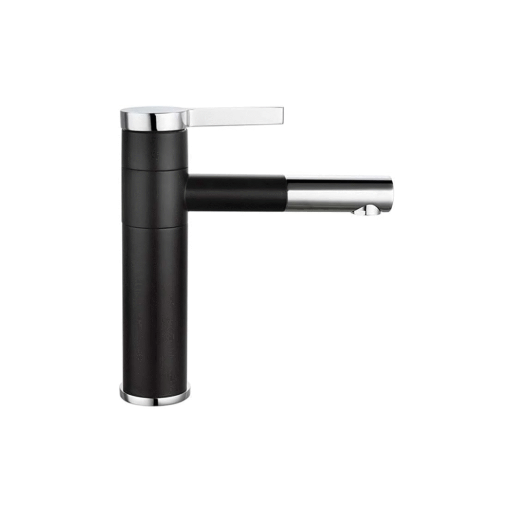 Water-Tap, Pull Down Kitchen Faucet, One-Handle Pulldown Kitchen Faucet Fashionable and Personalized Design Sink Faucets Bathroom Pull-Out Retractable Basin Stand Faucet/C - black